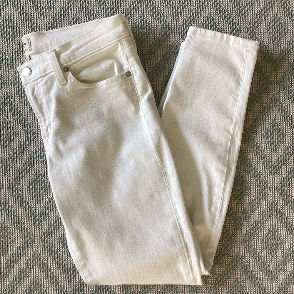 J. Crew Trademark Toothpick Skinny White Jeans Size 28 - Picture 3 of 11